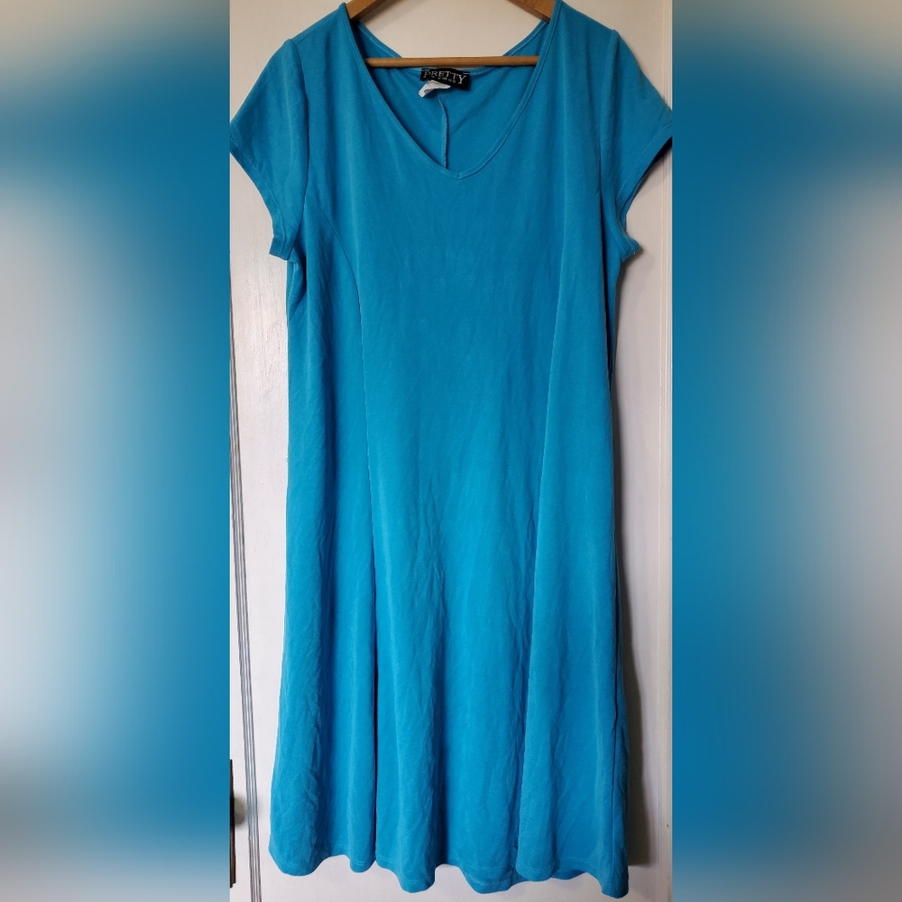 💖Turquoise Vintage Cotton Dress 👗